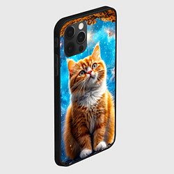 Чехол для iPhone 12 Pro Манчкин в космосе, цвет: 3D-черный — фото 2