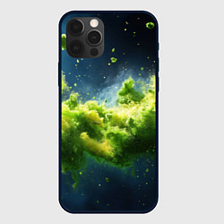 Чехол для iPhone 12 Pro Текстурная зеленая слизь, цвет: 3D-черный