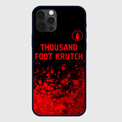 Чехол для iPhone 12 Pro Thousand Foot Krutch - red gradient посередине, цвет: 3D-черный