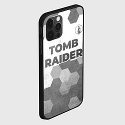 Чехол для iPhone 12 Pro Tomb Raider - white gradient посередине, цвет: 3D-черный — фото 2