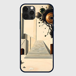 Чехол для iPhone 12 Pro Архитектурный сюр, цвет: 3D-черный
