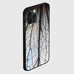 Чехол для iPhone 12 Pro Прожилки растения, цвет: 3D-черный — фото 2