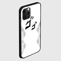 Чехол для iPhone 12 Pro JoJo Bizarre Adventure white poly, цвет: 3D-черный — фото 2