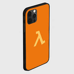 Чехол для iPhone 12 Pro Half-Life orange, цвет: 3D-черный — фото 2