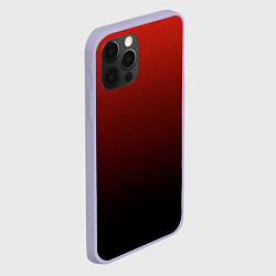 Чехол для iPhone 12 Pro Red gradient, цвет: 3D-светло-сиреневый — фото 2