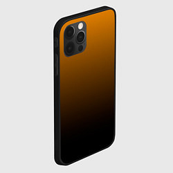 Чехол для iPhone 12 Pro Orange gradient, цвет: 3D-черный — фото 2