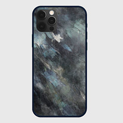 Чехол для iPhone 12 Pro Абстракция - dark oil painting, цвет: 3D-черный