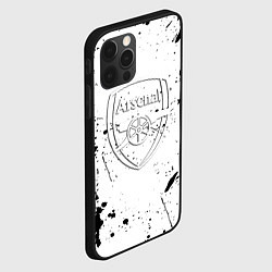 Чехол для iPhone 12 Pro Arsenal брызги красок, цвет: 3D-черный — фото 2