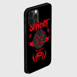 Чехол для iPhone 12 Pro Слипкнот в голове, цвет: 3D-черный — фото 2