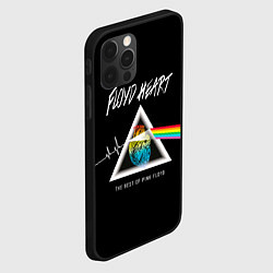 Чехол для iPhone 12 Pro Pink Floyd сердце, цвет: 3D-черный — фото 2