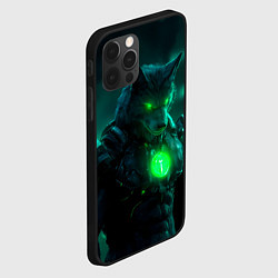 Чехол для iPhone 12 Pro Кибер-волк, цвет: 3D-черный — фото 2