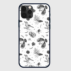 Чехол для iPhone 12 Pro Сойка в Бузулукском бору, цвет: 3D-черный