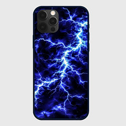 Чехол для iPhone 12 Pro Мощнейший разряд молнии, цвет: 3D-черный