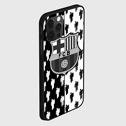 Чехол для iPhone 12 Pro Barcelona спортивный паттерн, цвет: 3D-черный — фото 2
