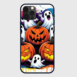 Чехол для iPhone 12 Pro Happy Halloween 25, цвет: 3D-черный
