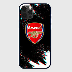 Чехол для iPhone 12 Pro Арсенал краски глитч текстура, цвет: 3D-черный