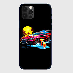 Чехол для iPhone 12 Pro Mercedes amg, цвет: 3D-черный