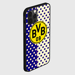 Чехол для iPhone 12 Pro Borussia точки текстура, цвет: 3D-черный — фото 2