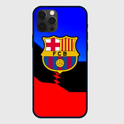 Чехол для iPhone 12 Pro Barcelona спортивная геометрия, цвет: 3D-черный