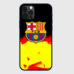 Чехол для iPhone 12 Pro Borussia абстракция золото геометрия, цвет: 3D-черный