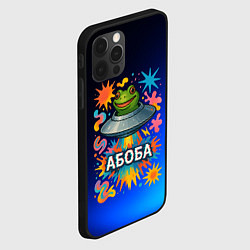 Чехол для iPhone 12 Pro Космическая лягушка Абоба, цвет: 3D-черный — фото 2