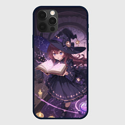 Чехол для iPhone 12 Pro Аниме Ведьма Читает Книгу Заклинаний, цвет: 3D-черный