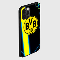 Чехол для iPhone 12 Pro Borussia соты броня, цвет: 3D-черный — фото 2