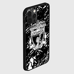 Чехол для iPhone 12 Pro Ливерпуль белые штриха красок, цвет: 3D-черный — фото 2