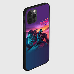 Чехол для iPhone 12 Pro Venom near his motorcycle - ai art fantasy, цвет: 3D-черный — фото 2