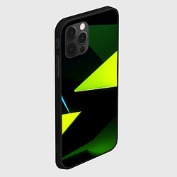 Чехол для iPhone 12 Pro Geometric shapes, цвет: 3D-черный — фото 2