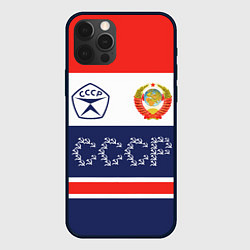 Чехол для iPhone 12 Pro Символика и знаки СССР, цвет: 3D-черный