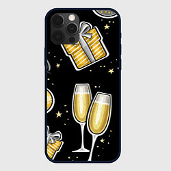 Чехол для iPhone 12 Pro Новогодний вайб, цвет: 3D-черный
