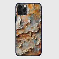 Чехол для iPhone 12 Pro Старая штукатурка на стене - абстракция, цвет: 3D-черный
