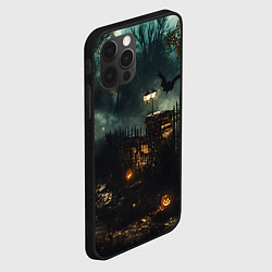 Чехол для iPhone 12 Pro Ночь тыкв и теней, цвет: 3D-черный — фото 2