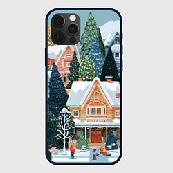 Чехол iPhone 12 Pro Новогодний елочный двор