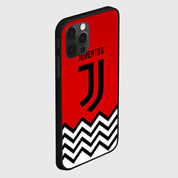 Чехол для iPhone 12 Pro Ювентус полосы спорт, цвет: 3D-черный — фото 2