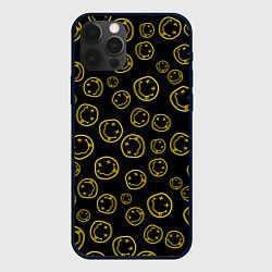 Чехол для iPhone 12 Pro Nirvana Pattern, цвет: 3D-черный