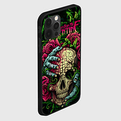 Чехол для iPhone 12 Pro BFMV: Roses Skull, цвет: 3D-черный — фото 2