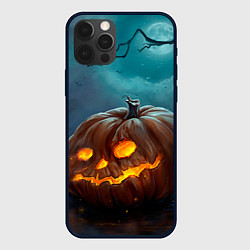 Чехол для iPhone 12 Pro Тыква, цвет: 3D-черный