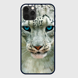 Чехол для iPhone 12 Pro Снежный барс, цвет: 3D-черный