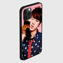 Чехол для iPhone 12 Pro BTS: Love Me, цвет: 3D-черный — фото 2