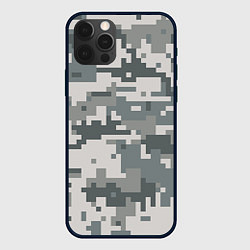 Чехол для iPhone 12 Pro Камуфляж, цвет: 3D-черный