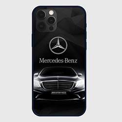 Чехол для iPhone 12 Pro Mercedes, цвет: 3D-черный