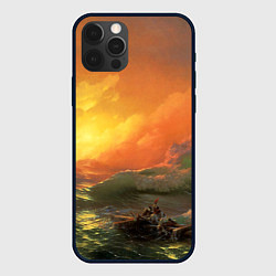 Чехол для iPhone 12 Pro Айвазовский - 9 Вал, цвет: 3D-черный