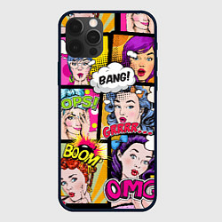 Чехол для iPhone 12 Pro POP ART, цвет: 3D-черный