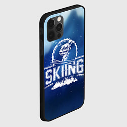 Чехол для iPhone 12 Pro Лыжный спорт, цвет: 3D-черный — фото 2