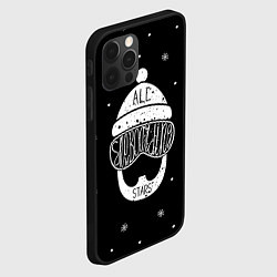 Чехол для iPhone 12 Pro Бородатый сноубордист, цвет: 3D-черный — фото 2