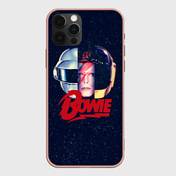 Чехол для iPhone 12 Pro Bowie Space, цвет: 3D-светло-розовый