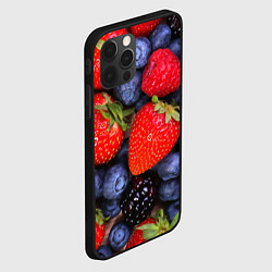 Чехол для iPhone 12 Pro Berries, цвет: 3D-черный — фото 2