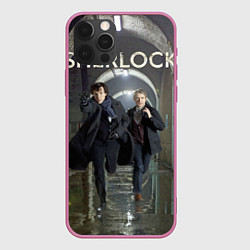 Чехол для iPhone 12 Pro Sherlock Break, цвет: 3D-малиновый